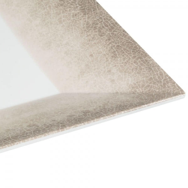 Jazz Square Melamine Plates 405mm (16") with Crackle Finished Border