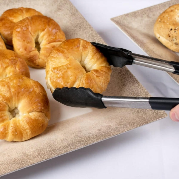 Jazz Square Melamine Plates 405mm (16") with Crackle Finished Border