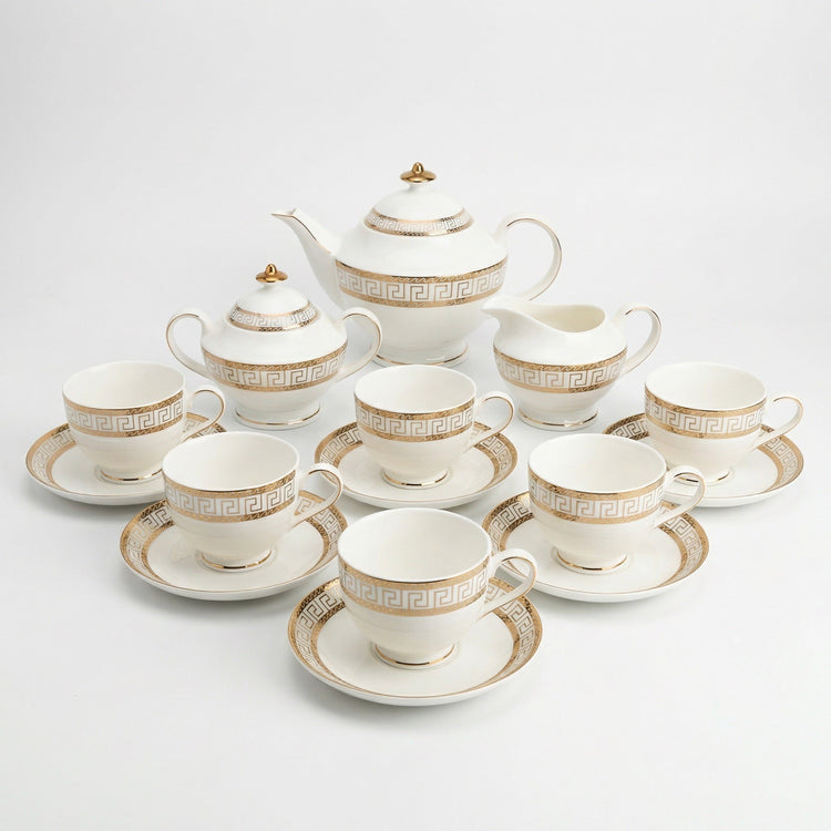 Heritage Gold Tea Set - Service for 6 (15 Pieces)