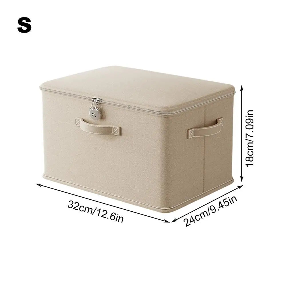 Lockable Storage Box Stackable Container with Handle - Home Clothes Organisation