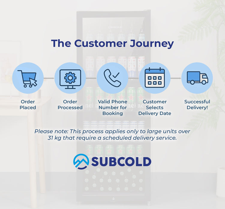 Subcold Maxi250 Tall Drinks Fridge Black