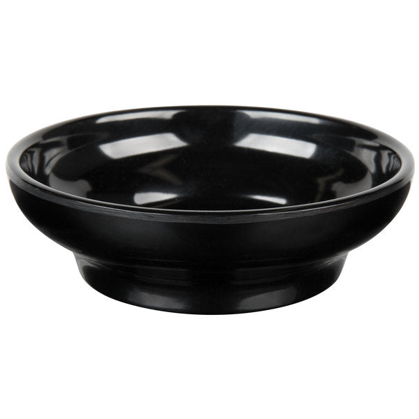 Melamine Black Salsa Dish 4.5oz - Dozen