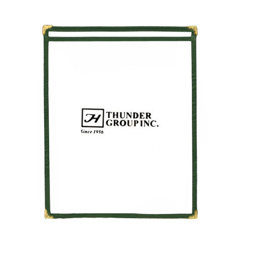 Single Green Menu Cover 216mm x 279mm