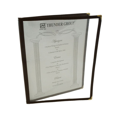 Double Fold Black Menu Cover 216mm x 279mm