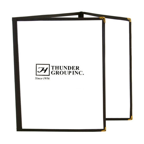 Triple Fold Brown Menu Cover 216mm x 279mm