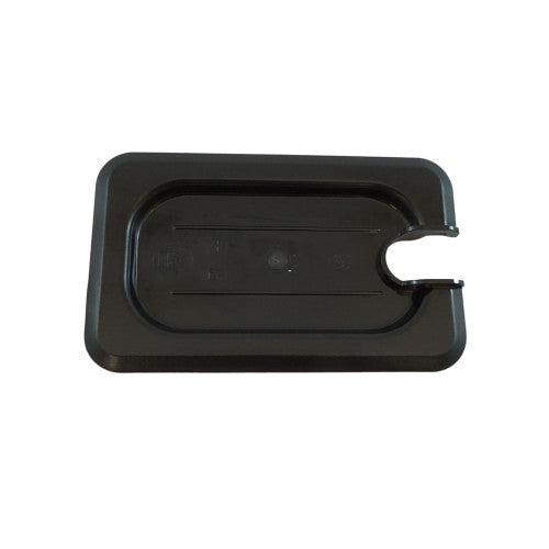 GN 1/9 Polycarbonate Gastronorm Notched Lid Black
