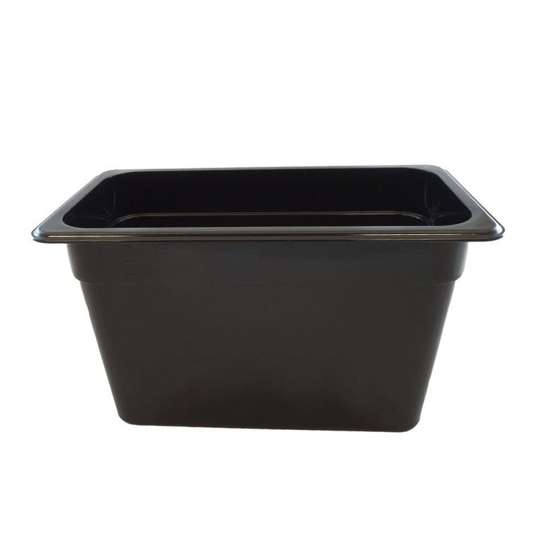 Black Polycarbonate GN 1/3 Gastronorm Food Pan Container 200mm