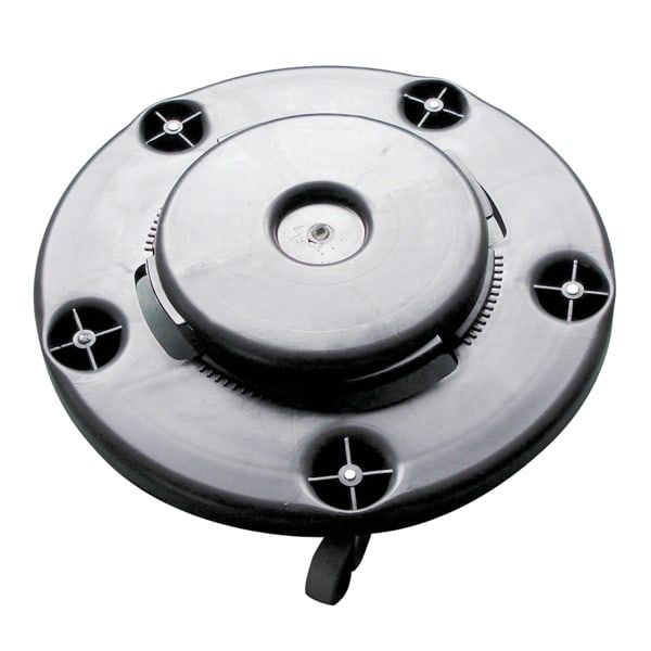 Plastic 5 Caster Trash Can Dollies 18 x 6in