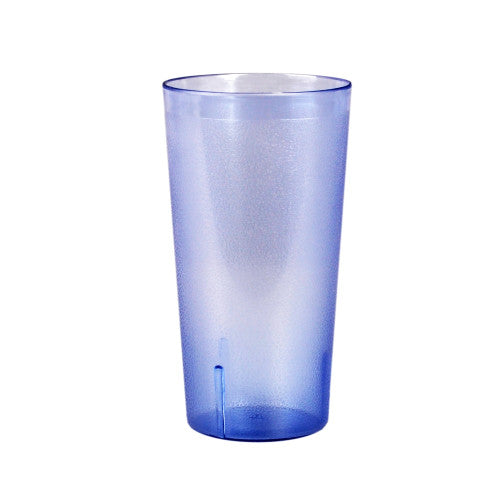 Tall Pebbled Blue Plastic Tumbler 945ml - Pack of 12