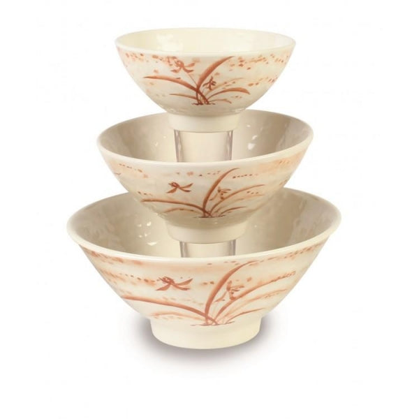 Gold Orchid Melamine Soup Bowl-12/Pack