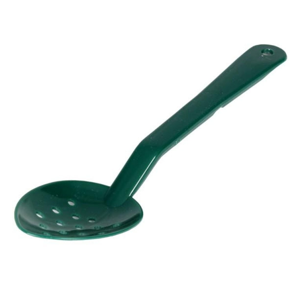 Polycarbonate Perforated Green Serving Spoon 330mm - Pack of 12