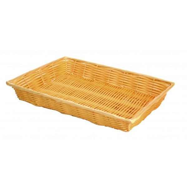 Plastic Woven Basket with Handles