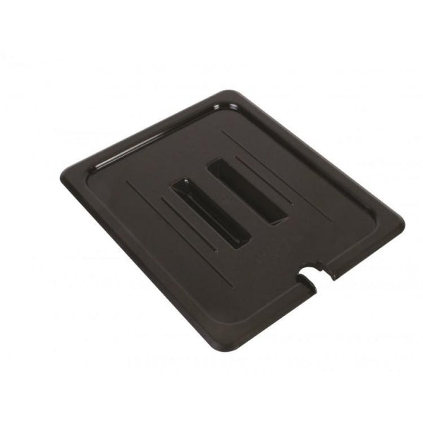 GN 1/6 Polycarbonate Gastronorm Lid Black