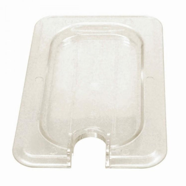 GN 1/9 Polycarbonate Gastronorm Notched Lid Clear
