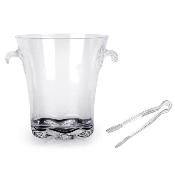 Polycarbonate Ice Bucket With Tong 4.4Ltr