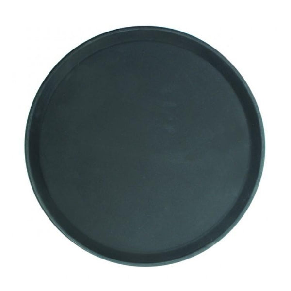 Black Round Fiberglass Tray 356mm / 14in