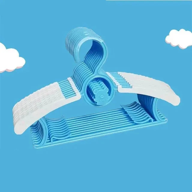Non-slip Baby Clothes Hanger Adjustable Storage Hangers Plastic Multi-Functional Clothes Hanger, Clothing Store,Family