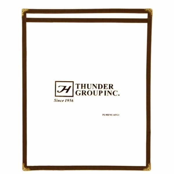 Single Brown Menu Cover 216mm x 279mm