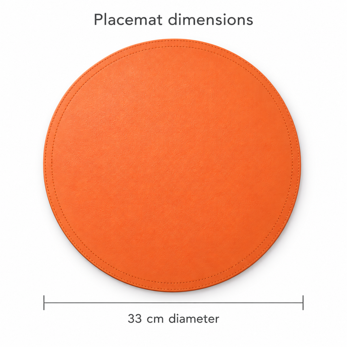 SophistiMat Orange Placemat & Coaster Set