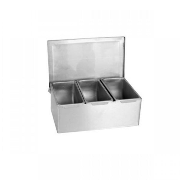 Stainless Steel Condiment 3 Compartments