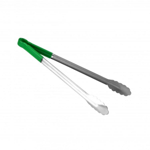 Colour Coded Blue Serving Tong with Non-Slip Handle 254mm