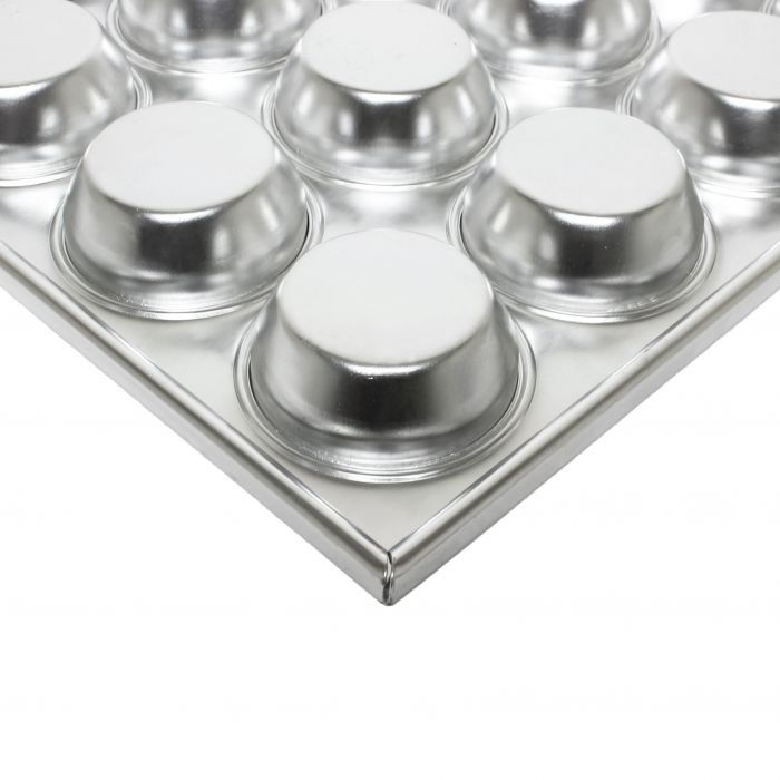Aluminium 12 Cup Muffin Pan 104ml - 3 ½oz