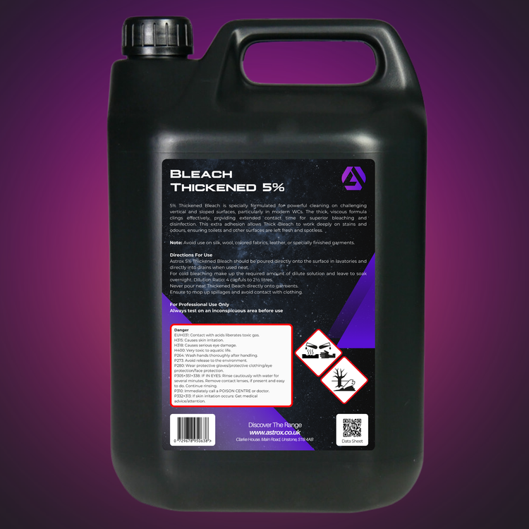 Astrox Thickened Bleach 5% - 5 Litres