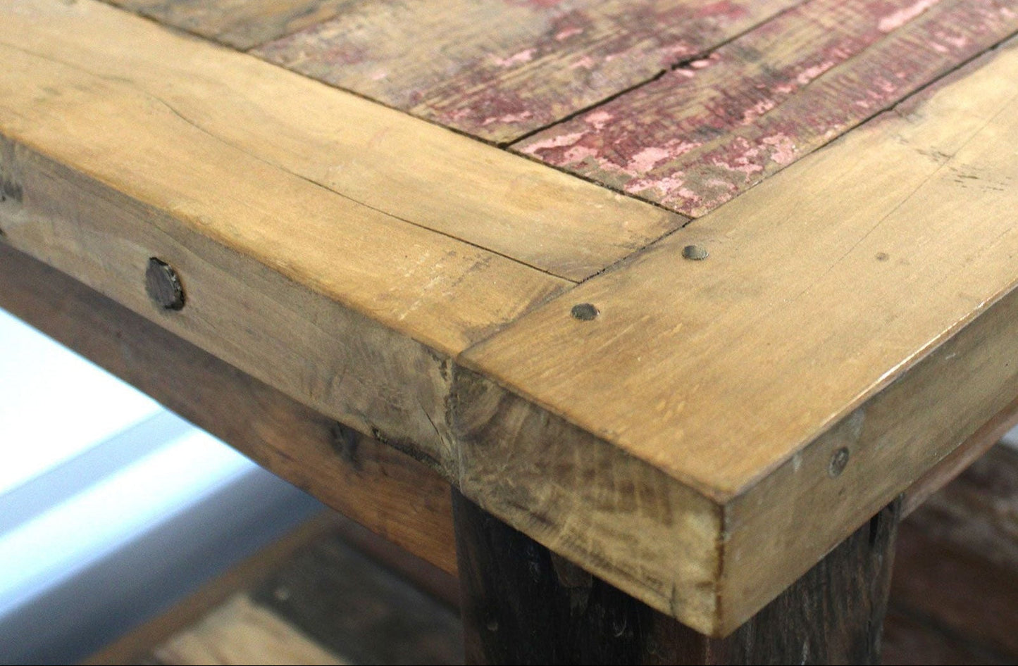 Recycled Teak Wood Dinning Table 180×80x80cm