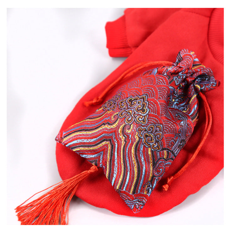 New Year Peking Opera Face Makeup Pet Clothes