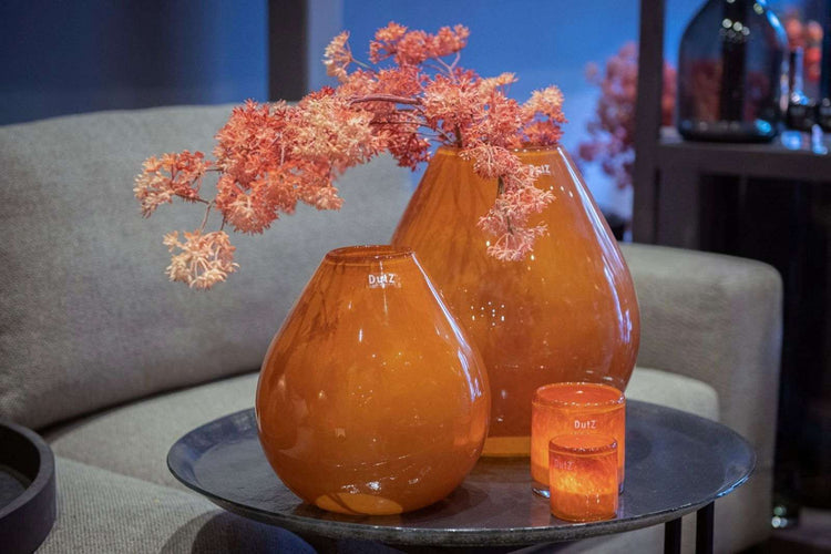 Vase DRUBA - H24 D24 cm - RUSTED BROWN by DutZ