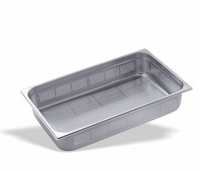 GN 1/1 Stainless Steel Perforated Gastronorm 100mm