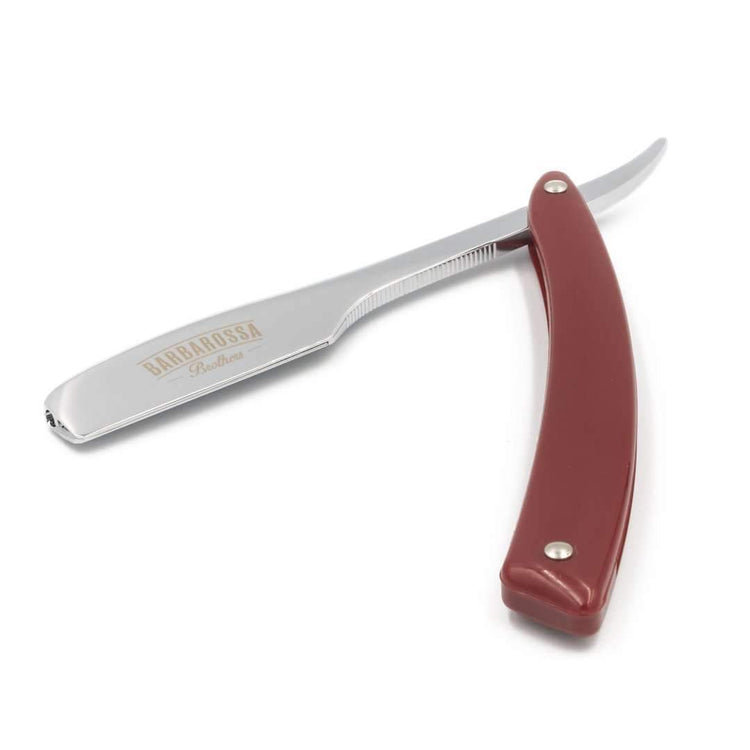 Japanese Kamisori Cut Throat Razor - Foldable - in Fire Red