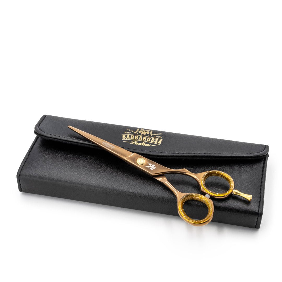 Japanese Steel 6" Cutting Scissors - Rose Gold Titanium