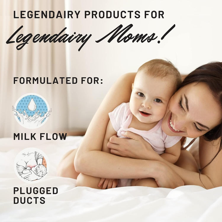 Legendairy Milk Sunflower Lecithin 1200mg β Lactation Support (200 Softgels x2, USA Made)