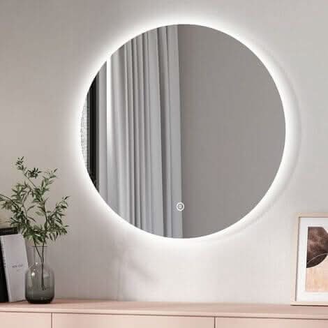 Pre Order Mid October Ava Round Wall Mounted Mirror 80cm