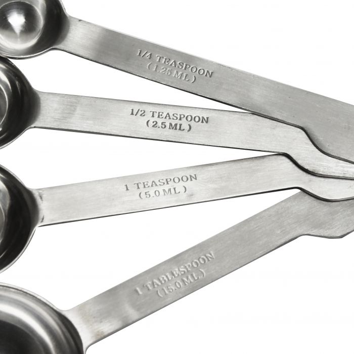 4-Piece Stainless Steel Measuring Spoon Set