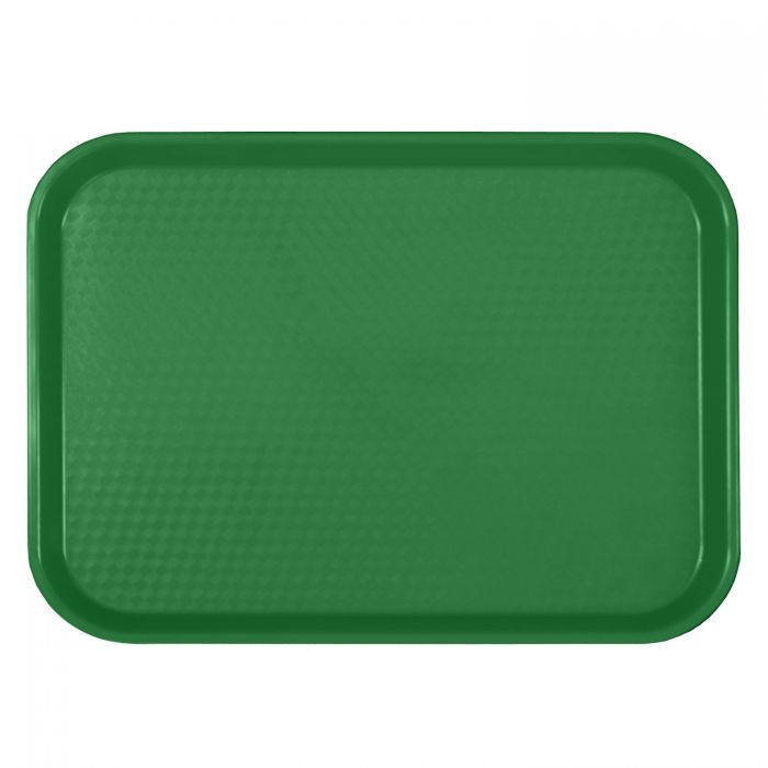 Rectangular Fast Food Serving Trays Green Medium - 412mm x 305mm (12in x 16 ¼in)