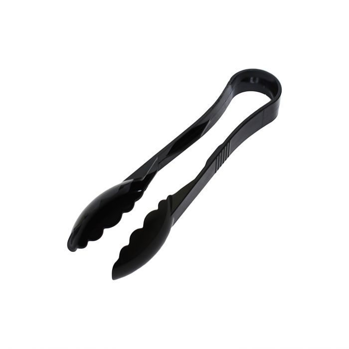 Polycarbonate Black Scallop Grip Tongs 229mm