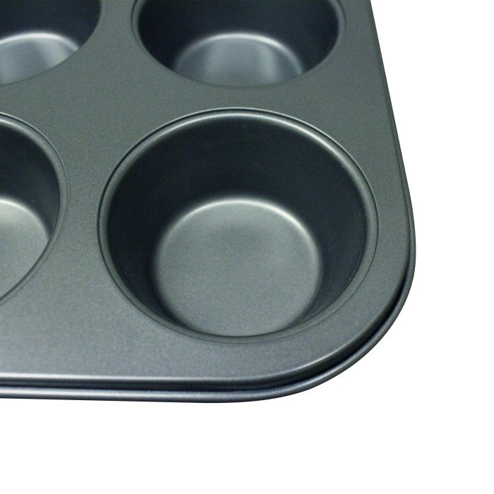 Carbon Steel 12 Cup Muffin Non-Stick Pan 104ml - 3 ½oz
