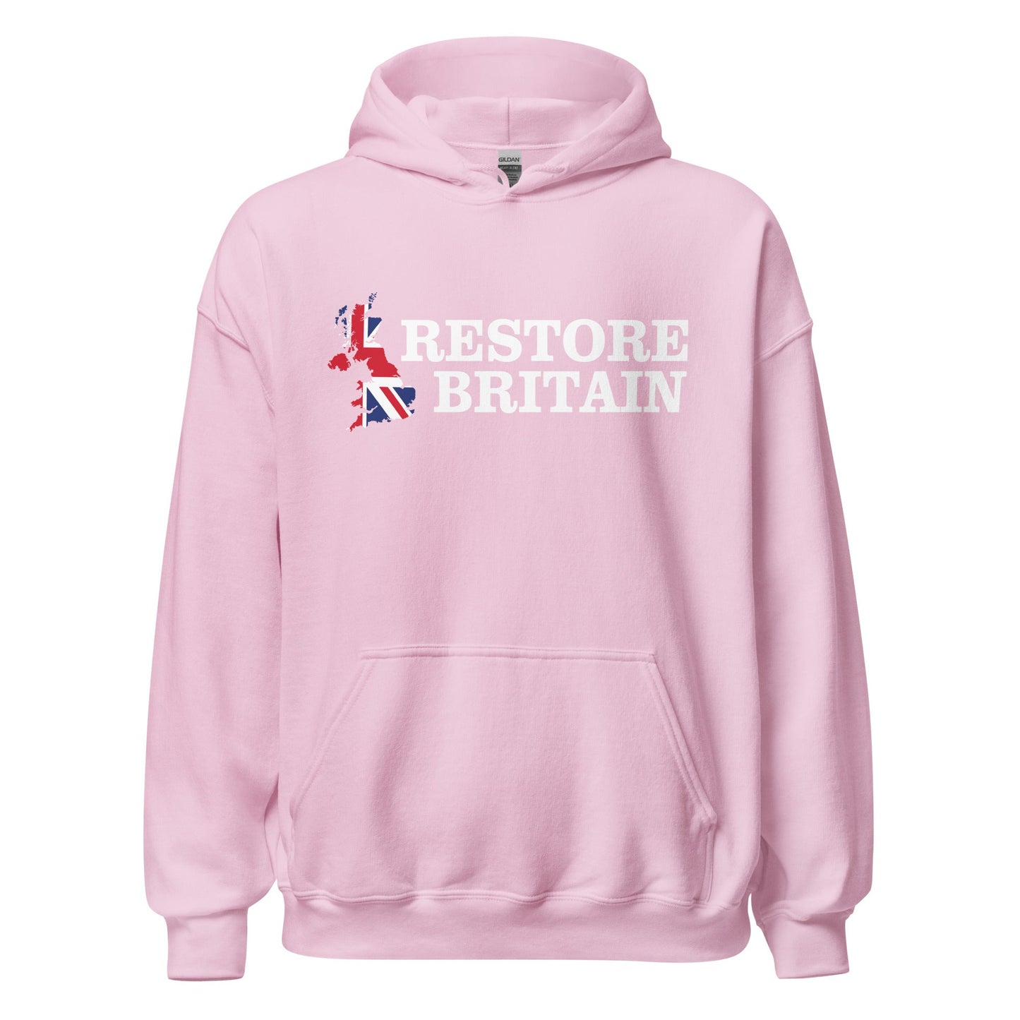 Restore Britain Unisex Hoodie - UK Politics British Hoody Navy Pullover Party