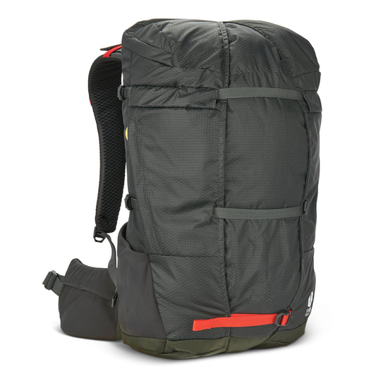 Sierra Designs Flex Hike 20L-30L Rucksack - Peat/Fiery Red