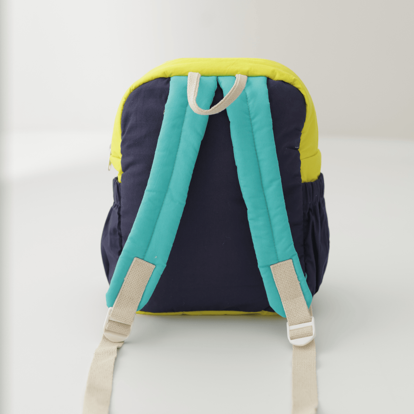 Colour Chaos Personalised School Bag, Hand-Embroidered