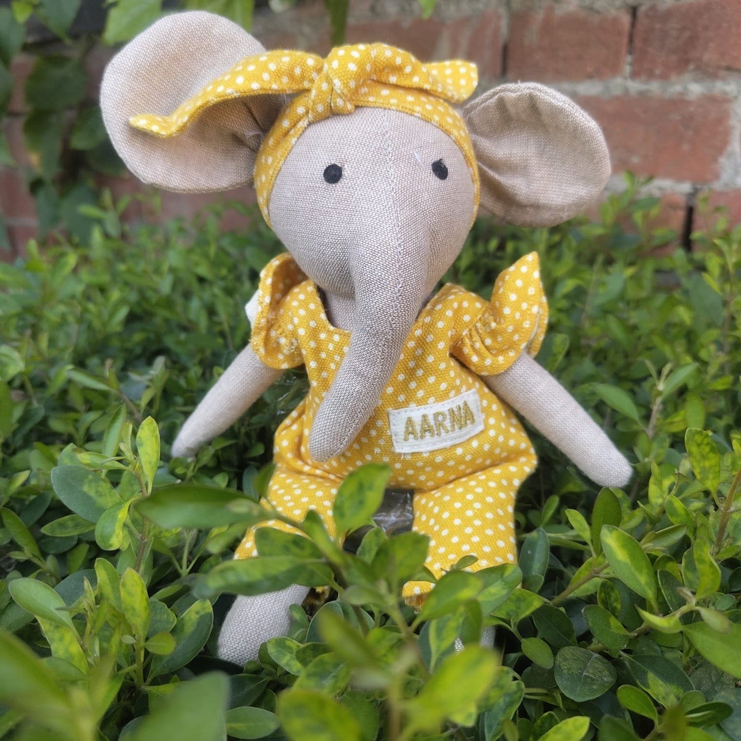 Lola the Dainty Elephant | Heirloom Cotton Soft Toy for Little Ones