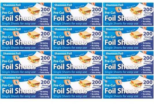 12 x Shannon Pre-Cut Foil 200 Sheets