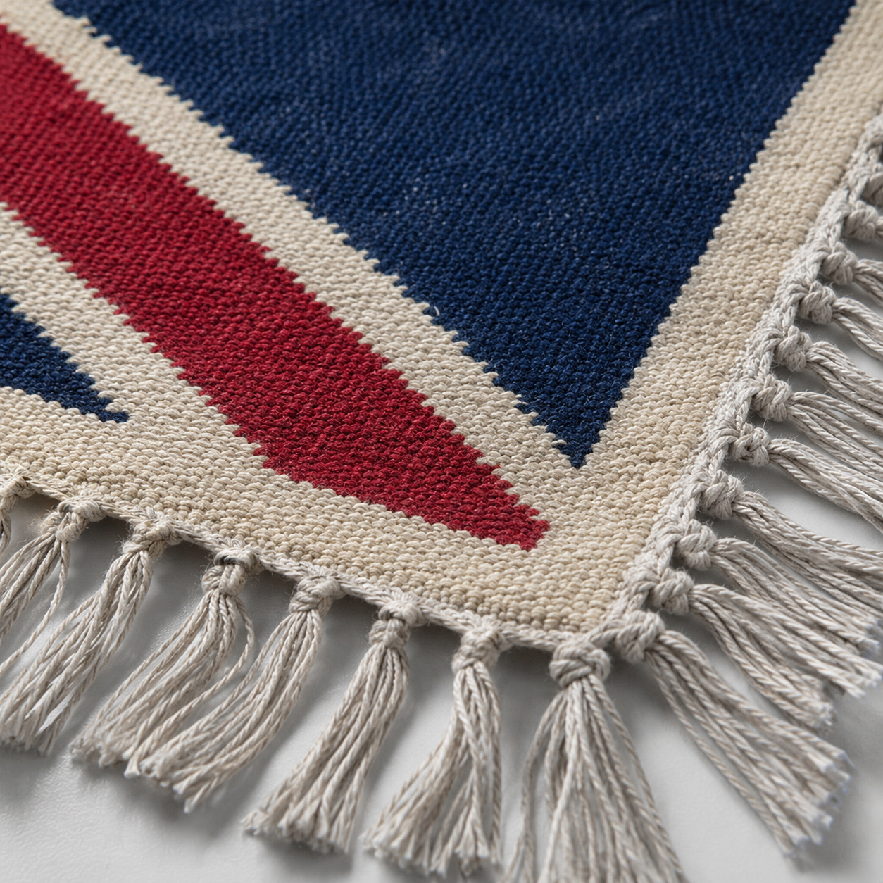 Reversible Union Jack Rug | Hand Knotted British Flag Jute Runner