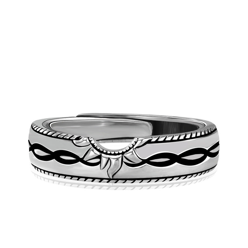 Valentine's Day Gift Girlfriend Sen 925 Art Retro Ring