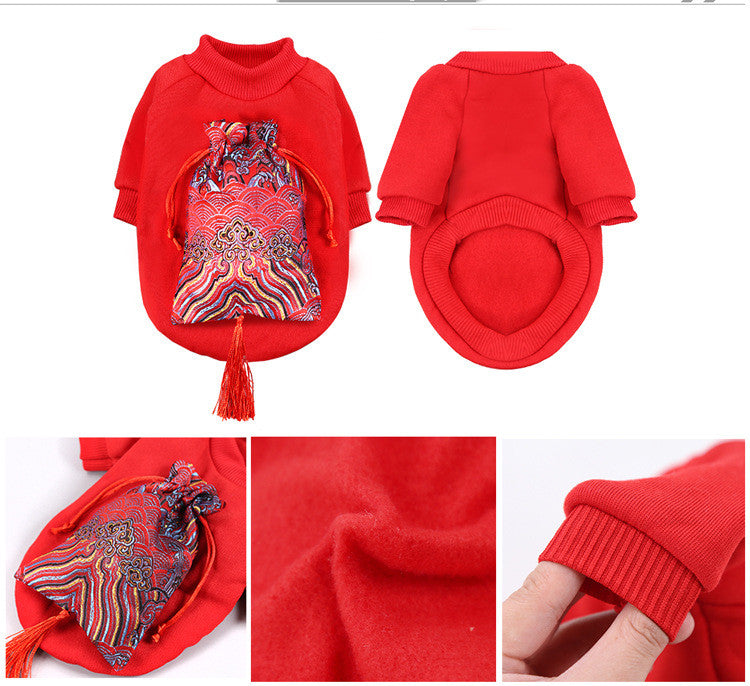 New Year Peking Opera Face Makeup Pet Clothes