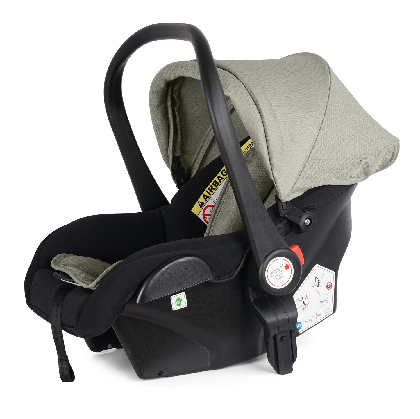 For Your Little One Cruise 3 In 1 Travel System With Car Seat - Pebble Sage (Free Cupholder And Seat Liner Included!)