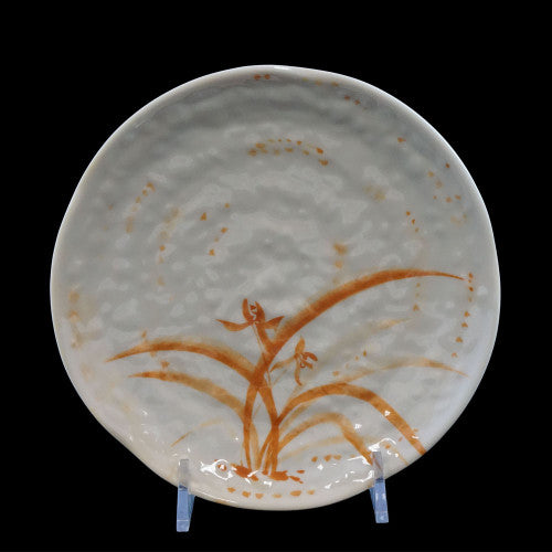 Gold Orchid Melamine Lotus Shape Plate 185mm / 7 ¼'' - Pack Of 12