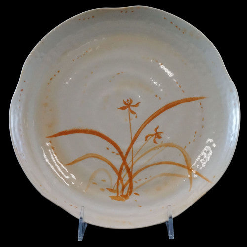 Gold Orchid Melamine Lotus Shape Plate 305mm / 12'' - pack Of 12